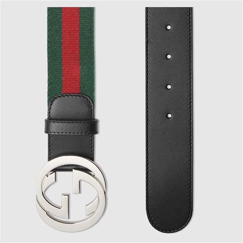 Gucci red web belt